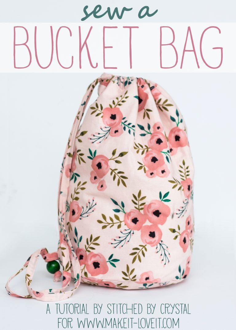Sew a Simple Bucket Bag - Sew a Simple Bucket Bag -   15 diy Kids bag ideas