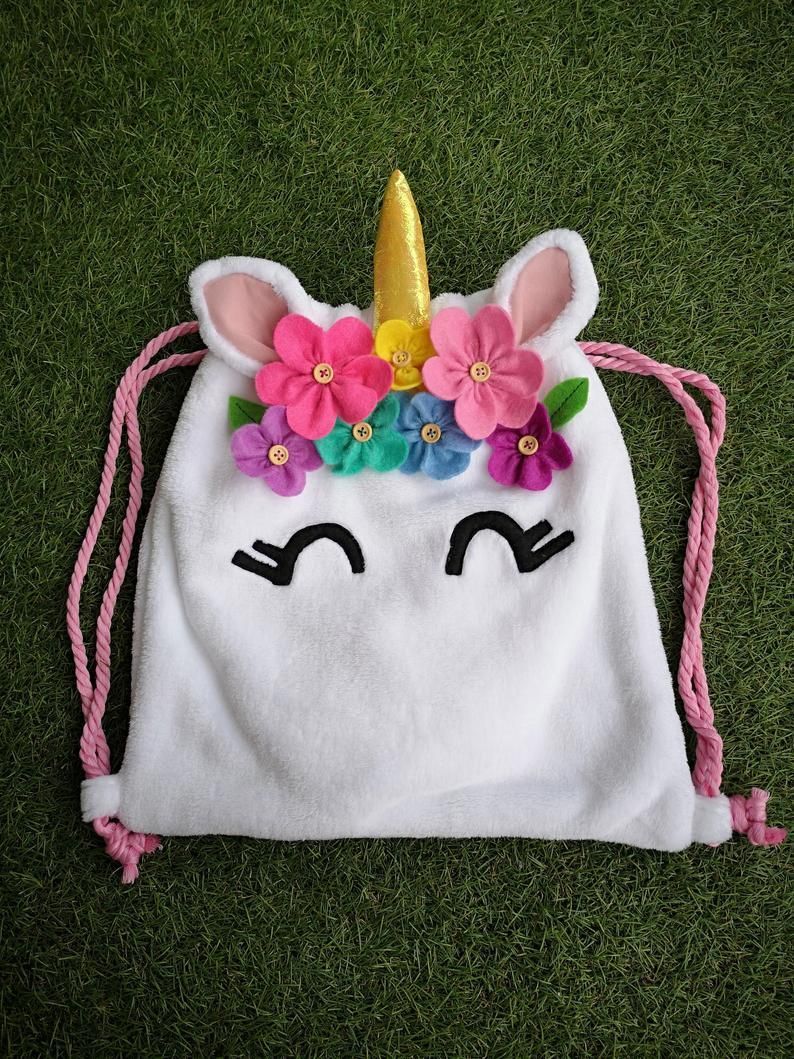 Unicorn backpack, kids backpack, unicorns, backpack, fairy backpack, felt unicorn, snack bag - Unicorn backpack, kids backpack, unicorns, backpack, fairy backpack, felt unicorn, snack bag -   15 diy Kids bag ideas