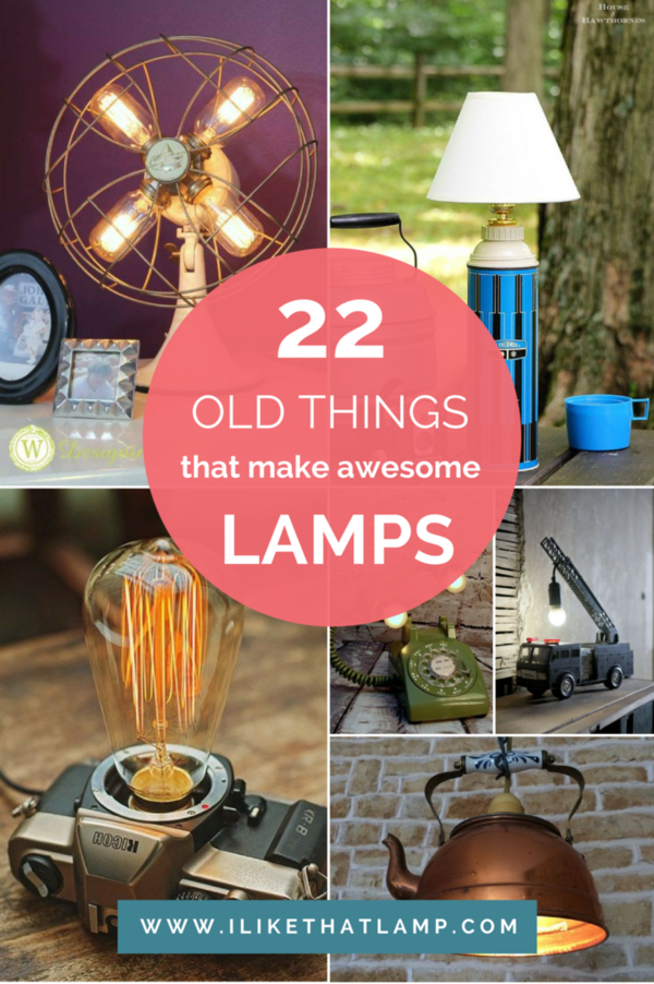 22 Old Things That Make Awesome DIY Lamps - 22 Old Things That Make Awesome DIY Lamps -   15 diy Lamp table ideas