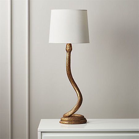 Snake Table Lamp + Reviews | CB2 - Snake Table Lamp + Reviews | CB2 -   15 diy Lamp table ideas