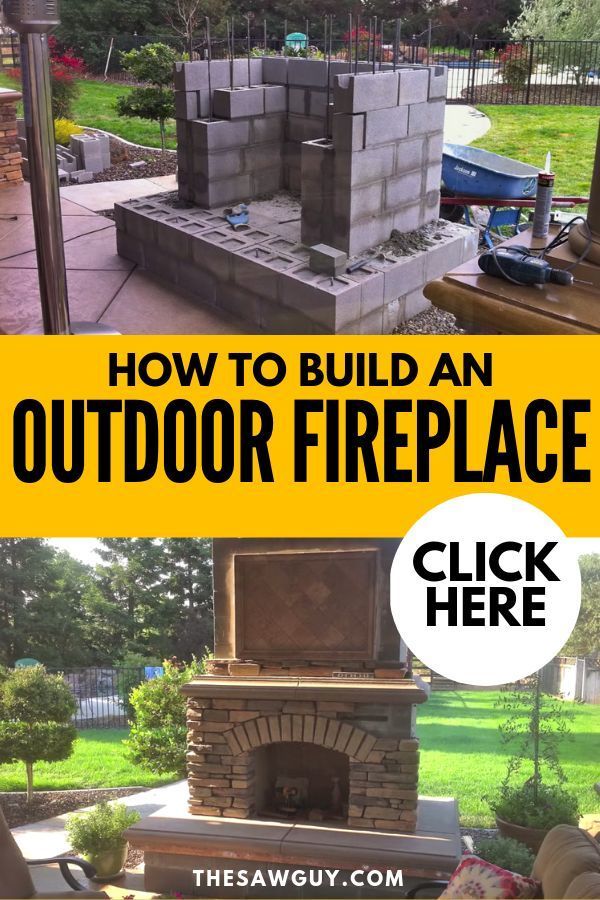 How to Build an Outdoor Fireplace - The Saw Guy - How to Build an Outdoor Fireplace - The Saw Guy -   15 diy Outdoor area ideas