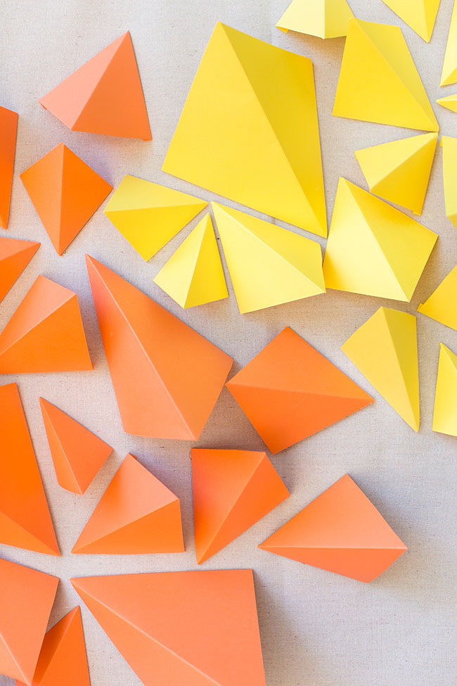 DIY: Geometric Paper Backdrop - DIY: Geometric Paper Backdrop -   15 diy Paper backdrop ideas
