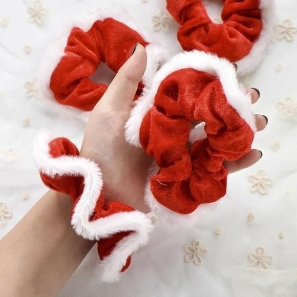 Christmas Scrunchies - Set of 3 - Christmas Scrunchies - Set of 3 -   15 diy Scrunchie materials ideas