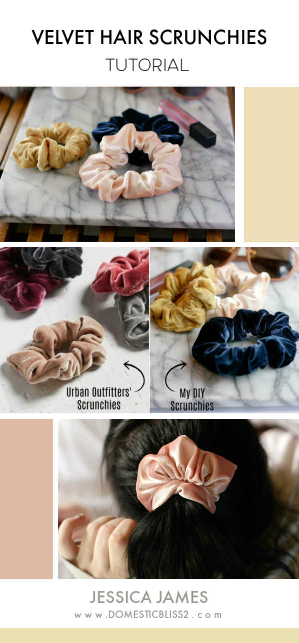 How to Make Velvet Scrunchies: DIY + Sewing Tutorial + Instructions - How to Make Velvet Scrunchies: DIY + Sewing Tutorial + Instructions -   15 diy Scrunchie materials ideas