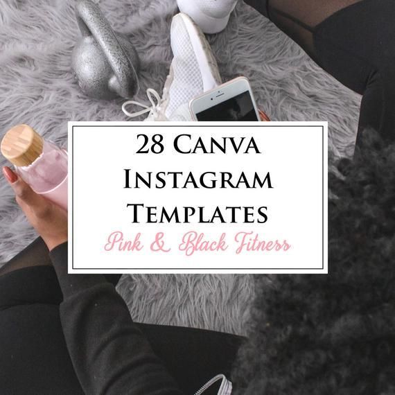 28 Canva Instagram Templates Pink and Black Fitness Theme - 28 Canva Instagram Templates Pink and Black Fitness Theme -   15 fitness Instagram to follow ideas