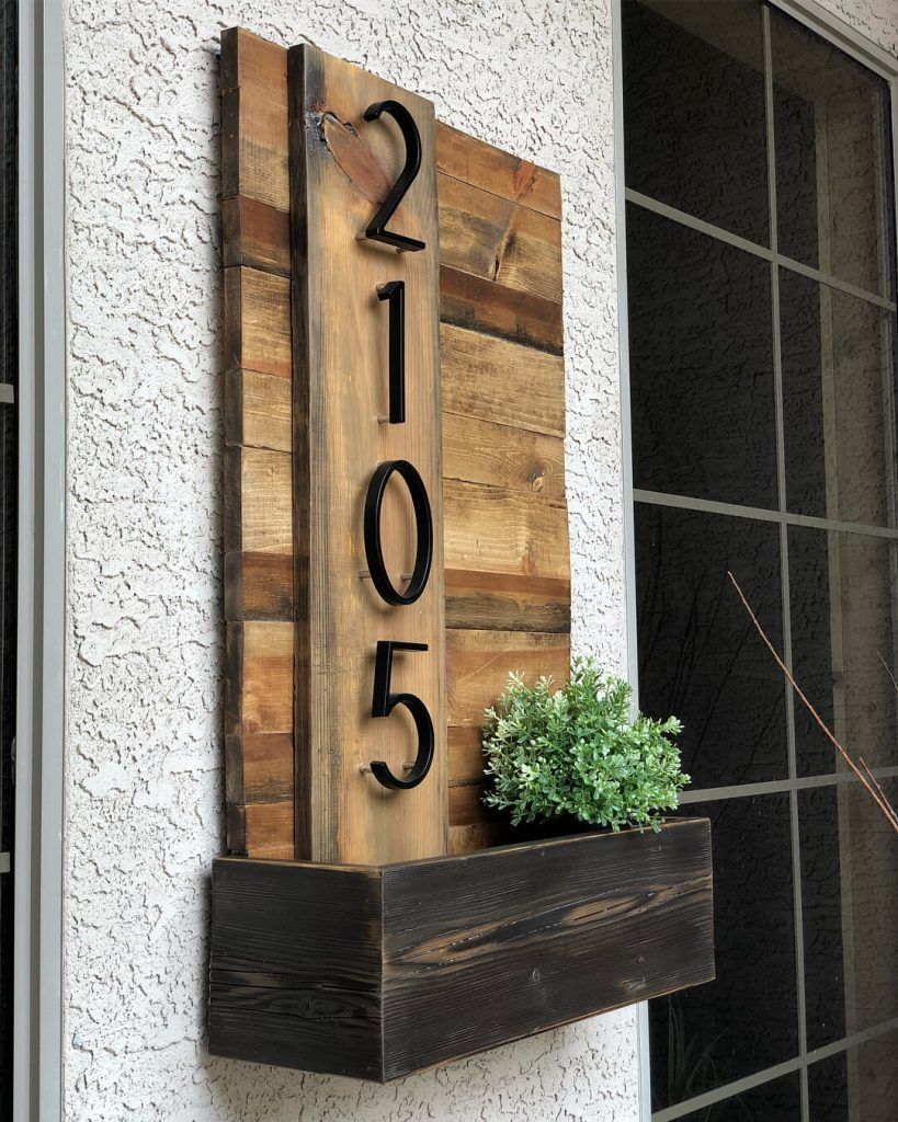 15 Creative House Number Ideas to Improve Curb Appeal - 15 Creative House Number Ideas to Improve Curb Appeal -   15 house diy Projects ideas