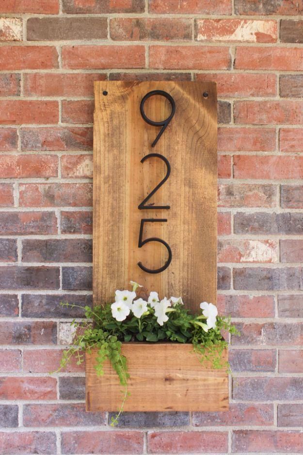 Modern House Numbers - Modern House Numbers -   15 house diy Projects ideas