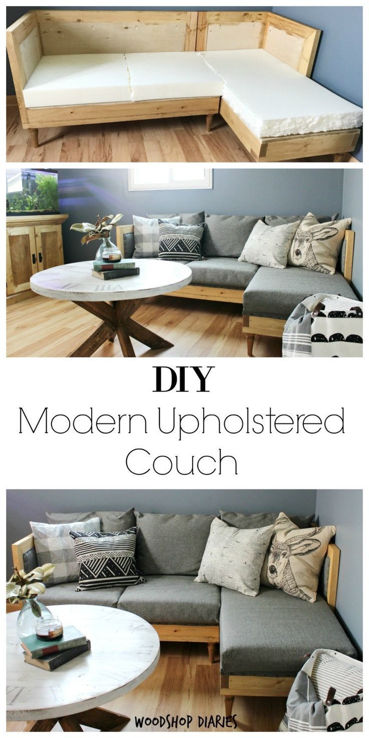 Build Your Own DIY Upholstered Couch - Build Your Own DIY Upholstered Couch -   15 house diy Projects ideas