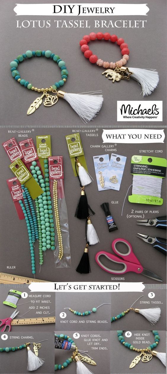 Beads - Beads -   16 diy Bracelets with charms ideas