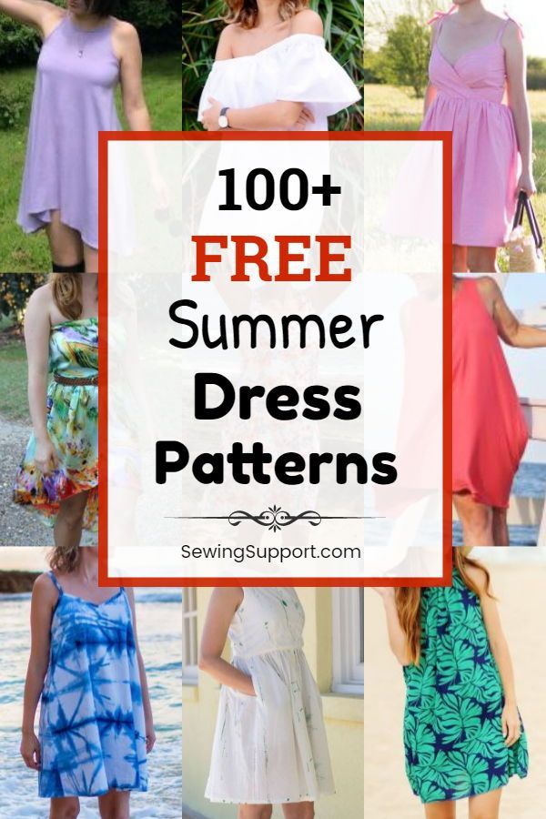 100+ Free Summer Dress Patterns for Women - 100+ Free Summer Dress Patterns for Women -   16 diy Clothes for women ideas