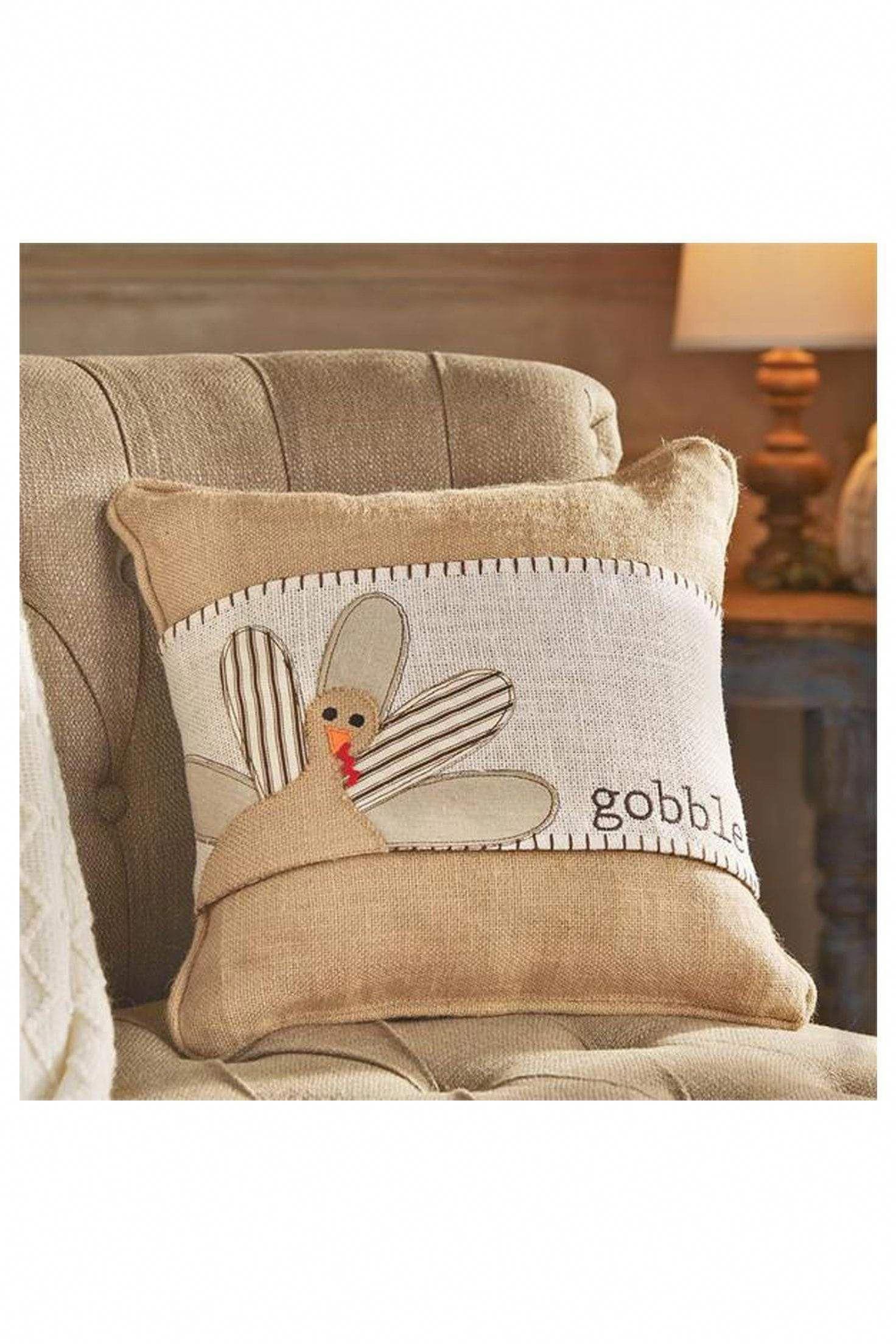 Gobble Turkey Pillow Wrap - Gobble Turkey Pillow Wrap -   16 diy Pillows rustic ideas