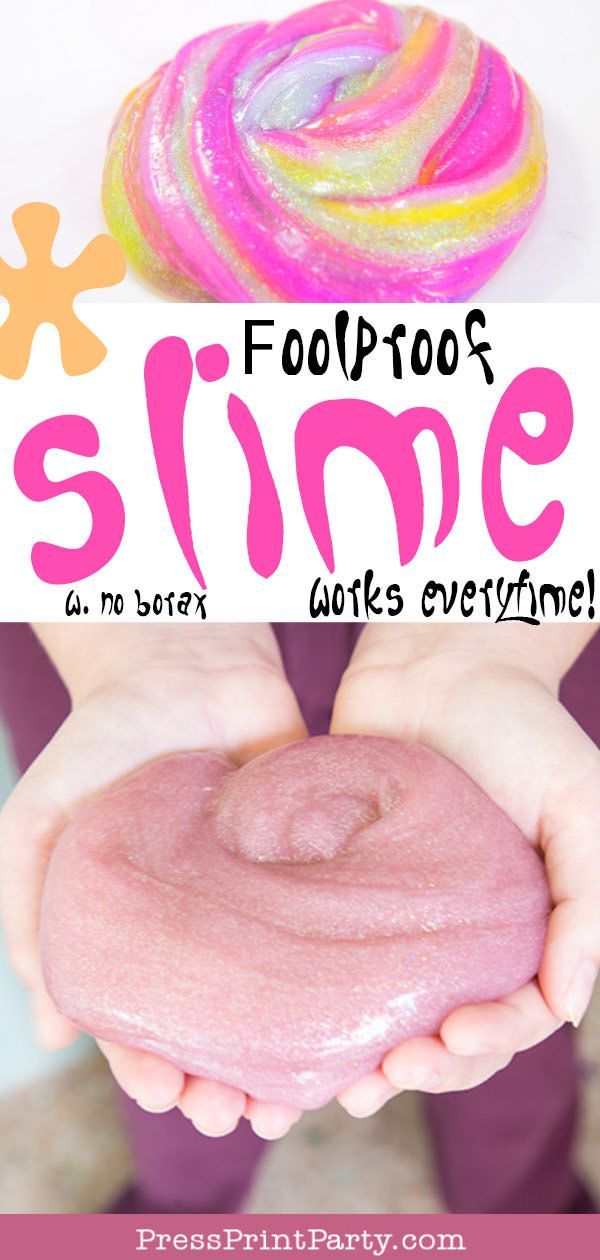 Foolproof Slime Recipe (Works Every Time!) - Press Print Party! - Foolproof Slime Recipe (Works Every Time!) - Press Print Party! -   16 diy Slime with baking soda ideas
