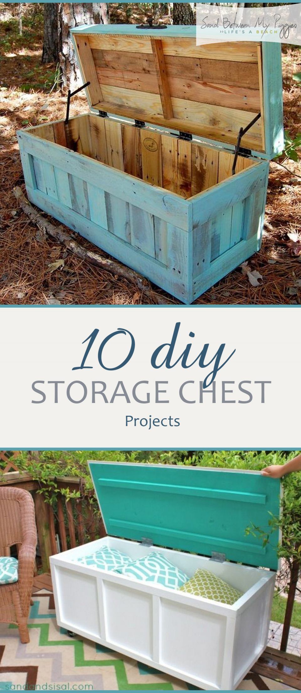10 DIY Storage Chest Projects | Sand Between My Piggies- Beach Vacations and Travel - all things Beach - 10 DIY Storage Chest Projects | Sand Between My Piggies- Beach Vacations and Travel - all things Beach -   16 diy Wood chest ideas
