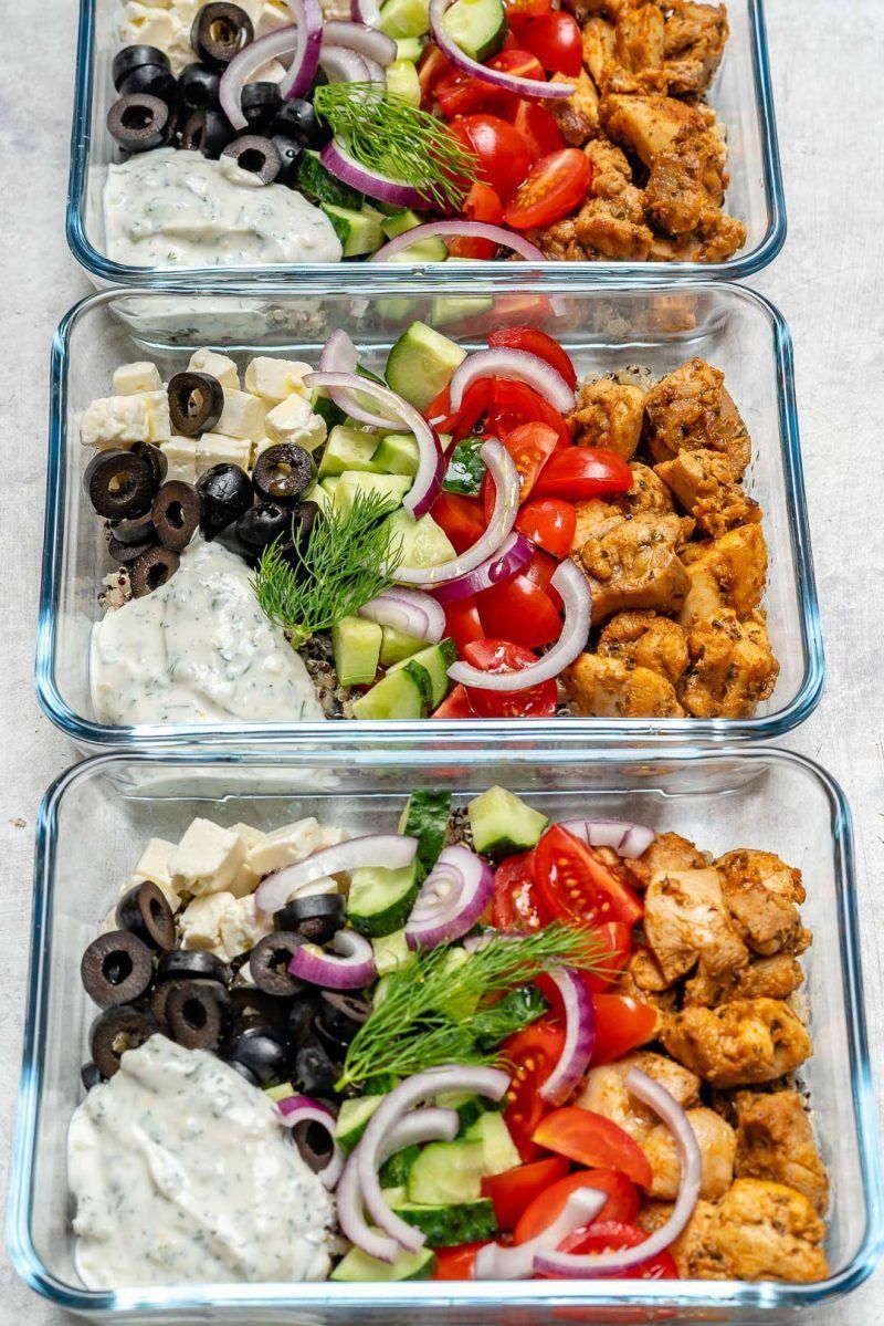 Clean Eating Greek Chicken Meal Prep Bowls! - Clean Eating Greek Chicken Meal Prep Bowls! -   16 fitness Food chicken ideas