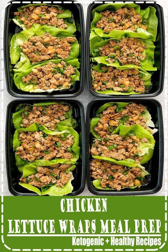 Chicken Lettuce Wraps Meal Prep - Chicken Lettuce Wraps Meal Prep -   16 fitness Meals chicken ideas