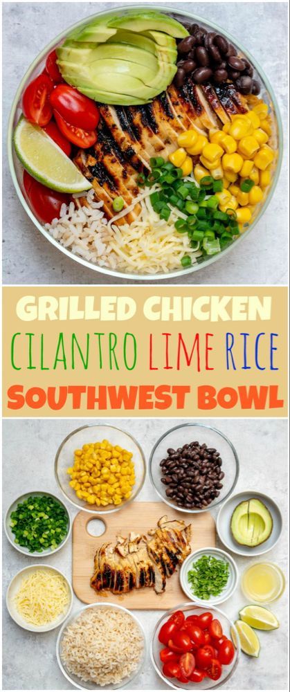 Grilled Chicken Meal Prep Bowls 4 Creative Ways for Clean Eating! - Grilled Chicken Meal Prep Bowls 4 Creative Ways for Clean Eating! -   16 fitness Meals chicken ideas