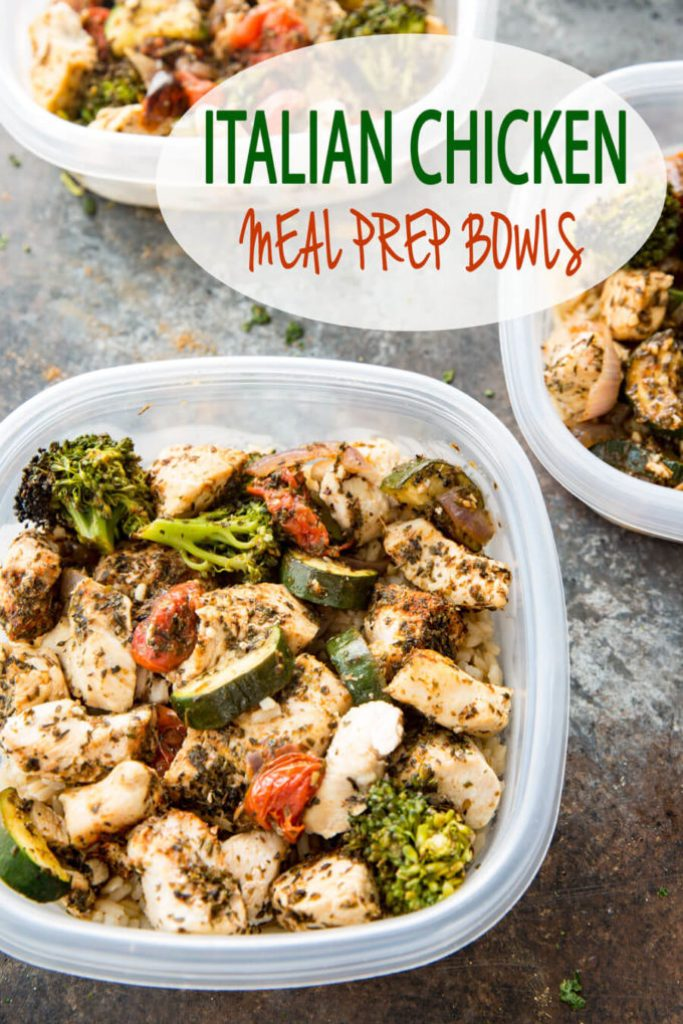 Italian Chicken Meal Prep Bowls - Italian Chicken Meal Prep Bowls -   16 fitness Meals chicken ideas