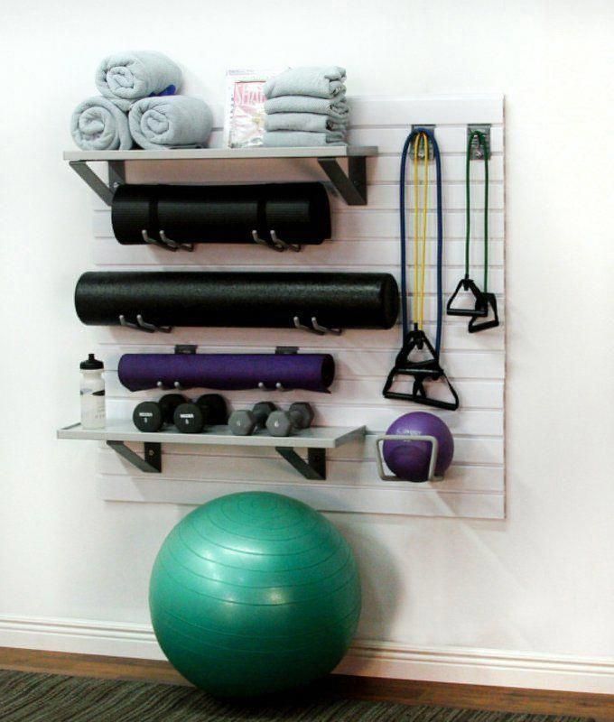 StoreWall Home Fitness Combo (Heavy Duty Panels + Accessories) - StoreWall Home Fitness Combo (Heavy Duty Panels + Accessories) -   16 small fitness Room ideas