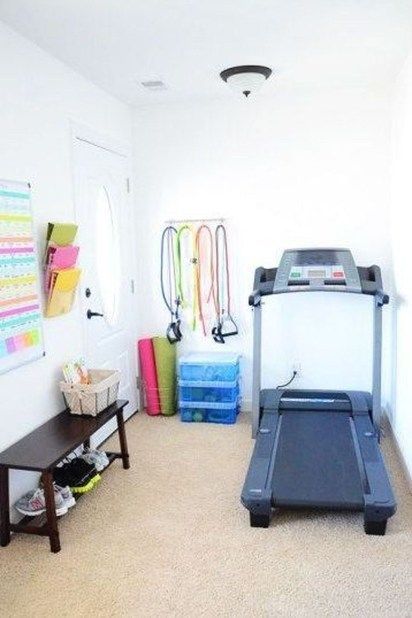 34 Chic Gym Room Ideas For Small Spaces To Try Asap - OMGHOMEDECOR - 34 Chic Gym Room Ideas For Small Spaces To Try Asap - OMGHOMEDECOR -   16 small fitness Room ideas