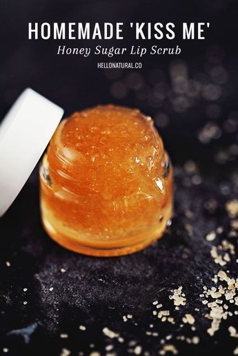 All-Natural DIY Sugar Lip Scrub with Honey | HelloGlow.co - All-Natural DIY Sugar Lip Scrub with Honey | HelloGlow.co -   17 beauty DIY art ideas