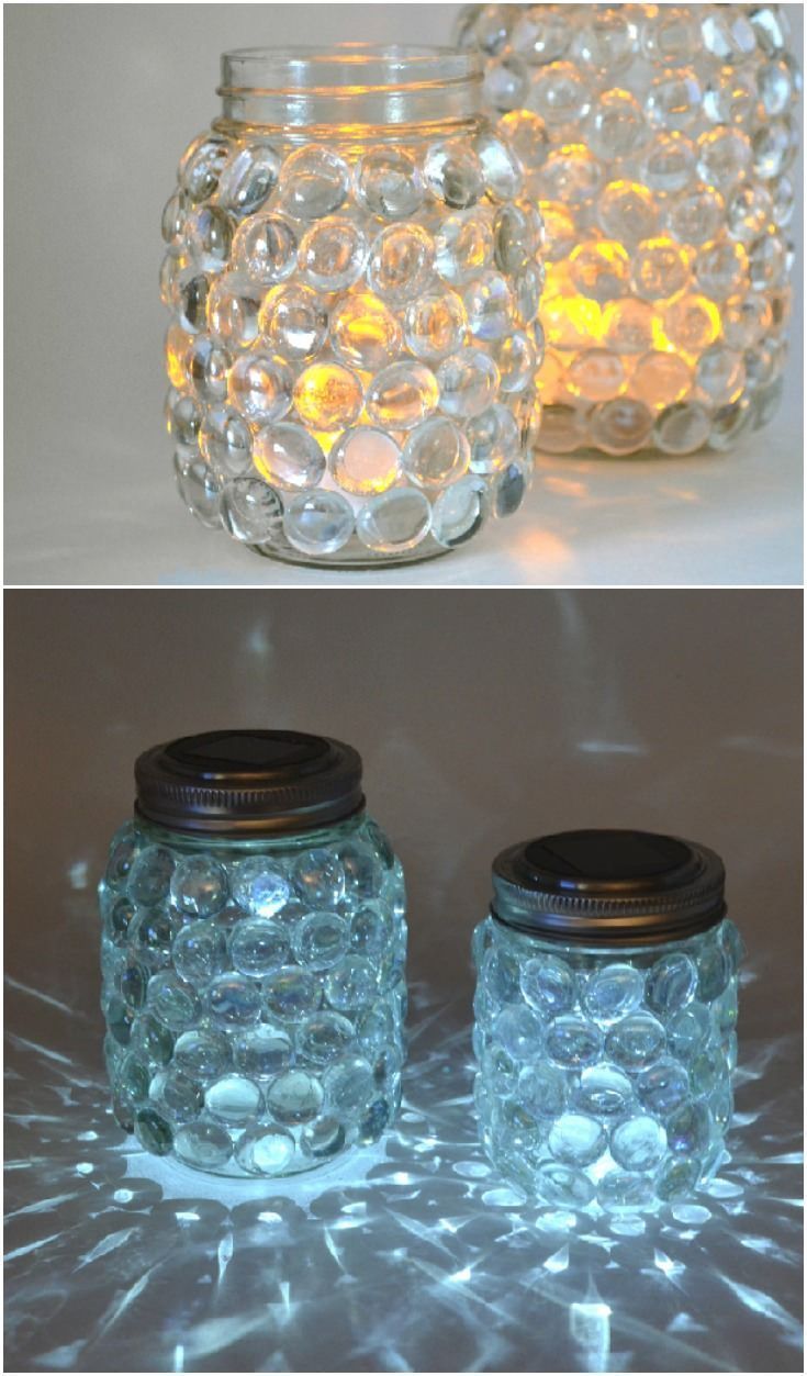 Mason jar luminaries - Mason jar luminaries -   17 beauty DIY art ideas