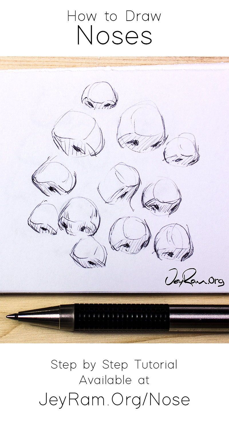 How to Draw a Nose Tutorial - How to Draw a Nose Tutorial -   17 beauty Face drawing ideas