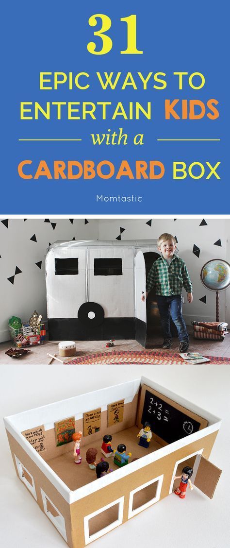 31 Epic Cardboard Box Crafts for a Rainy Day - 31 Epic Cardboard Box Crafts for a Rainy Day -   17 diy Box kids ideas