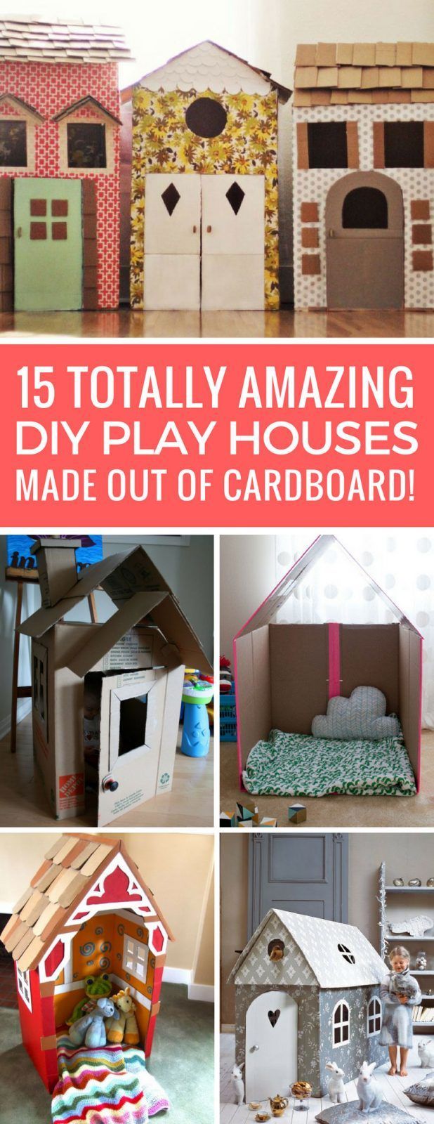 15 Amazing DIY Cardboard Playhouses Your Kids Will Want to Live in! - 15 Amazing DIY Cardboard Playhouses Your Kids Will Want to Live in! -   17 diy Box kids ideas