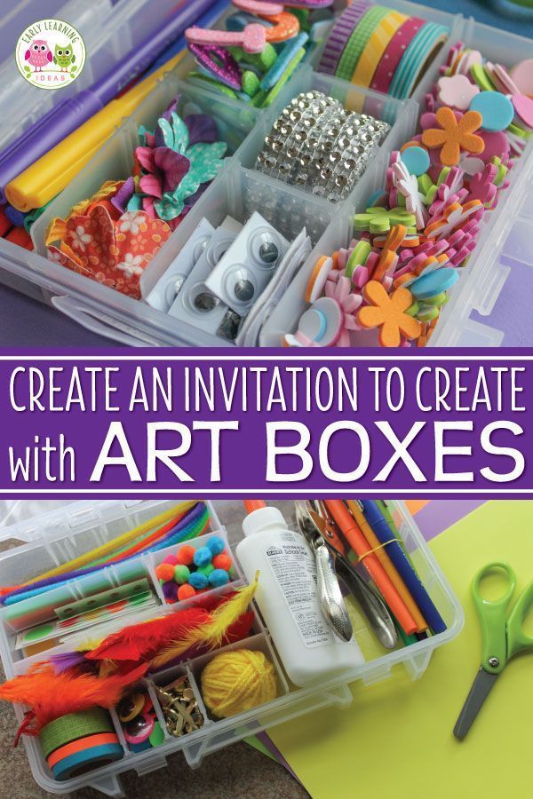 Easy Art Ideas for Kids: How to Easily Assemble an Art Box - Easy Art Ideas for Kids: How to Easily Assemble an Art Box -   17 diy Box kids ideas