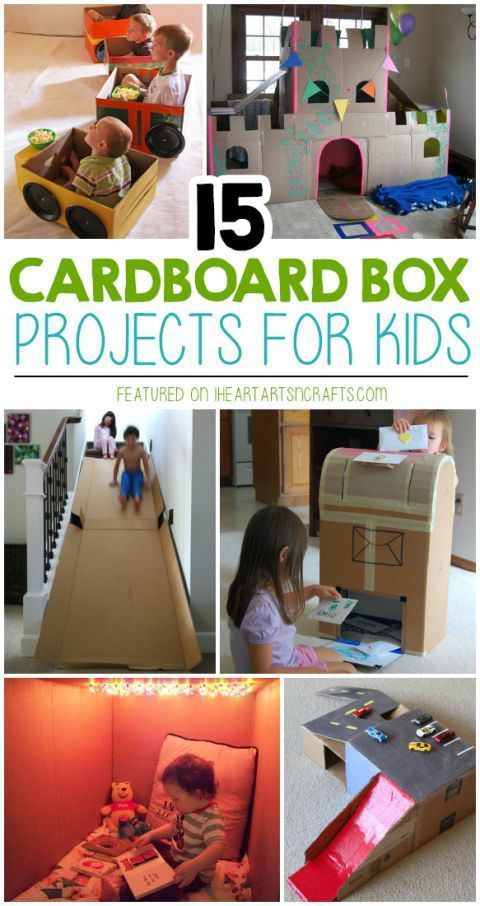 15 Super Fun Cardboard Box Projects For Kids - I Heart Arts n Crafts - 15 Super Fun Cardboard Box Projects For Kids - I Heart Arts n Crafts -   17 diy Box kids ideas