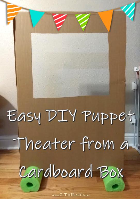 Easy DIY Puppet Theater from a Cardboard Box - Easy DIY Puppet Theater from a Cardboard Box -   17 diy Box kids ideas