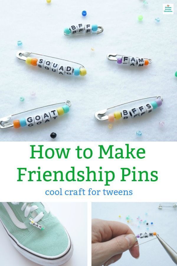 How to Make Friendship Pins with Letter Beads! Cool Craft for Tweens - How to Make Friendship Pins with Letter Beads! Cool Craft for Tweens -   17 diy Crafts for tweens ideas