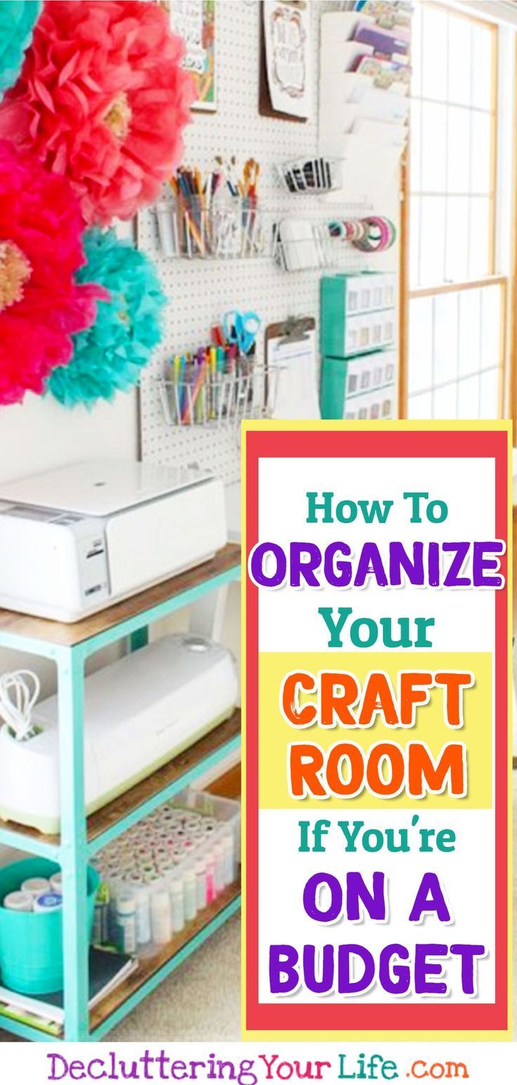 4 Simple Steps To Organize Craft Supplies: Conquer Craft Clutter -  Decor - 4 Simple Steps To Organize Craft Supplies: Conquer Craft Clutter -  Decor -   17 diy Crafts room ideas