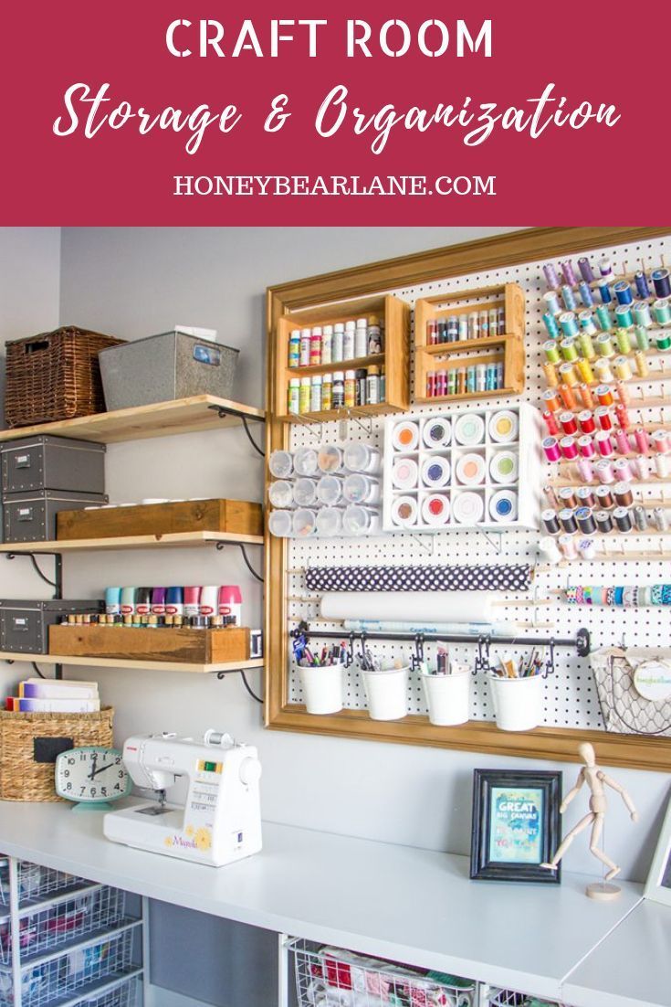 Craft Room Makeover - Honeybear Lane - Craft Room Makeover - Honeybear Lane -   17 diy Crafts room ideas