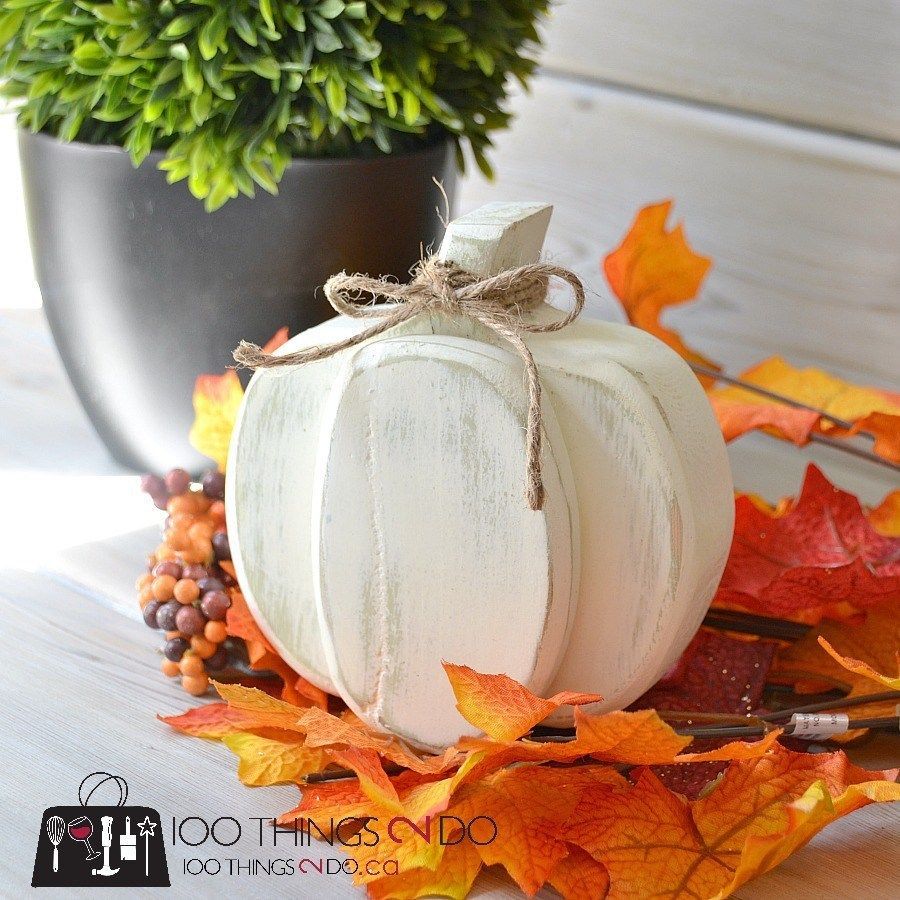 Fall Decor - Scrap wood pumpkin | 100 Things 2 Do - Fall Decor - Scrap wood pumpkin | 100 Things 2 Do -   17 diy Decorations autumn ideas