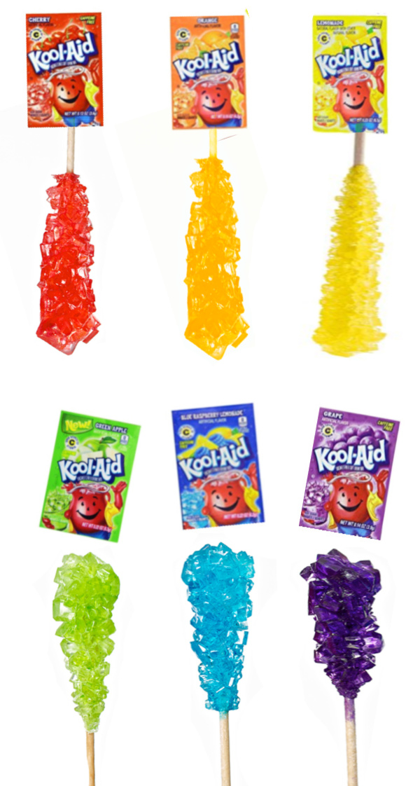 Kool-aid Rock Candy - Kool-aid Rock Candy -   17 diy Food for kids ideas