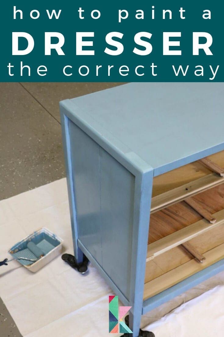 How to Paint a Dresser {the correct way} | Designertrapped.com - How to Paint a Dresser {the correct way} | Designertrapped.com -   17 diy Furniture dresser ideas