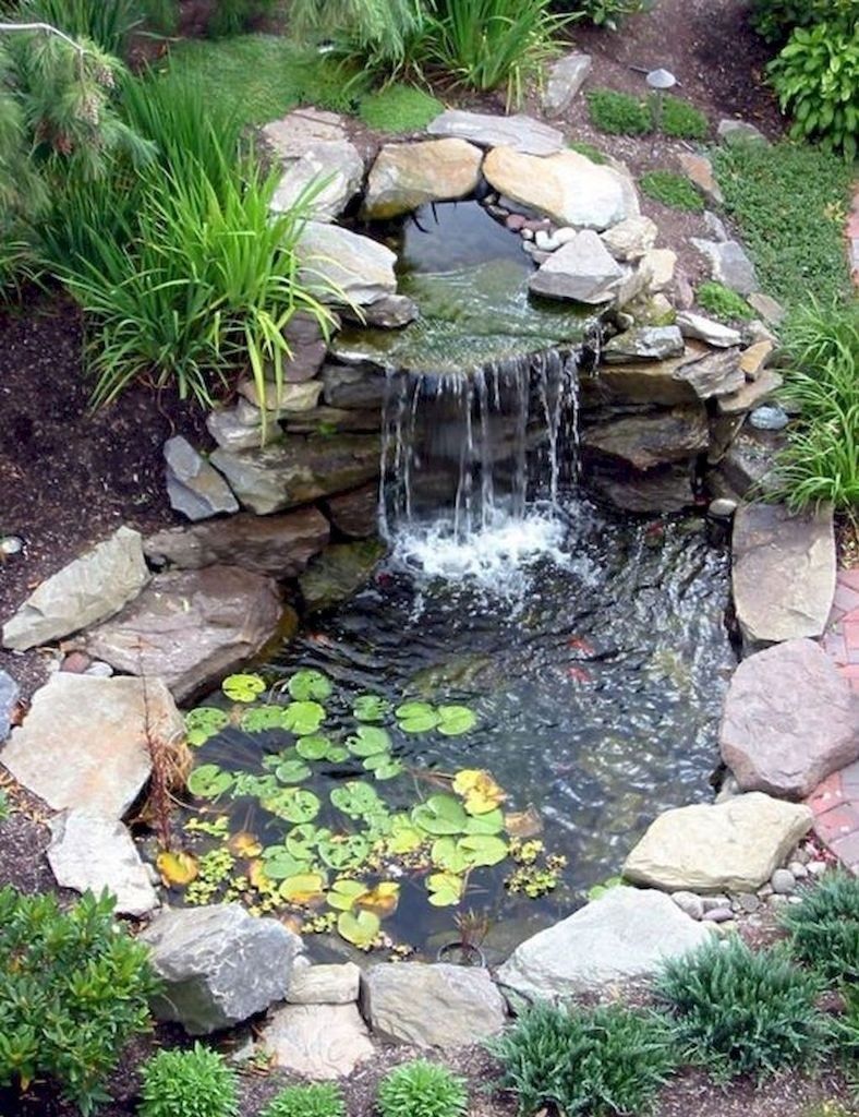 40 Awesome DIY Ponds Ideas with Small Waterfall - rengusuk.com - 40 Awesome DIY Ponds Ideas with Small Waterfall - rengusuk.com -   17 diy Garden waterfall ideas