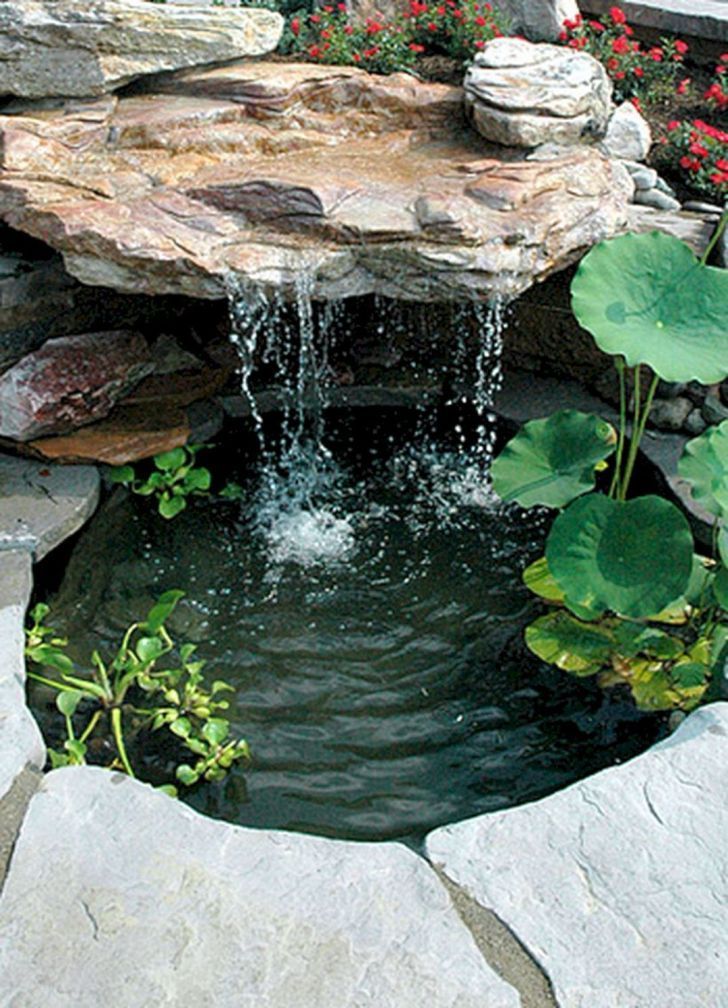 14 DIY Backyard Waterfall Ideas To Beautify Your Home Garden - DEXORATE - 14 DIY Backyard Waterfall Ideas To Beautify Your Home Garden - DEXORATE -   17 diy Garden waterfall ideas