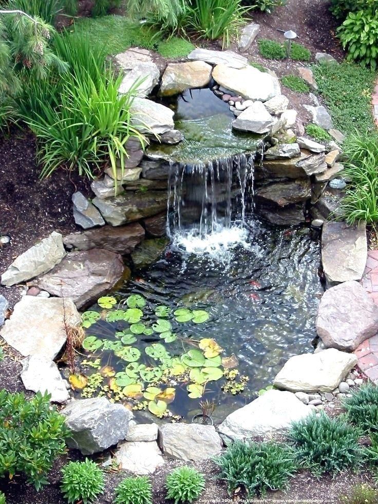 47 Diy Garden Pond Waterfall Ideas #GardenPond - 47 Diy Garden Pond Waterfall Ideas #GardenPond -   17 diy Garden waterfall ideas