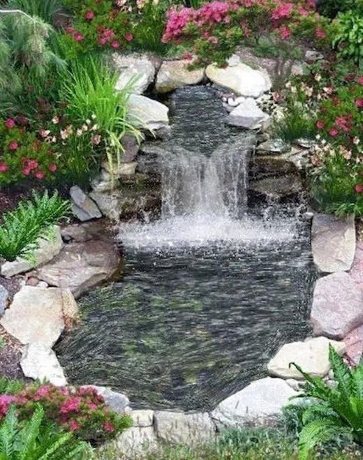 84 DIY Backyard Waterfall Ideas To Beautify Your Home Garden - 84 DIY Backyard Waterfall Ideas To Beautify Your Home Garden -   17 diy Garden waterfall ideas