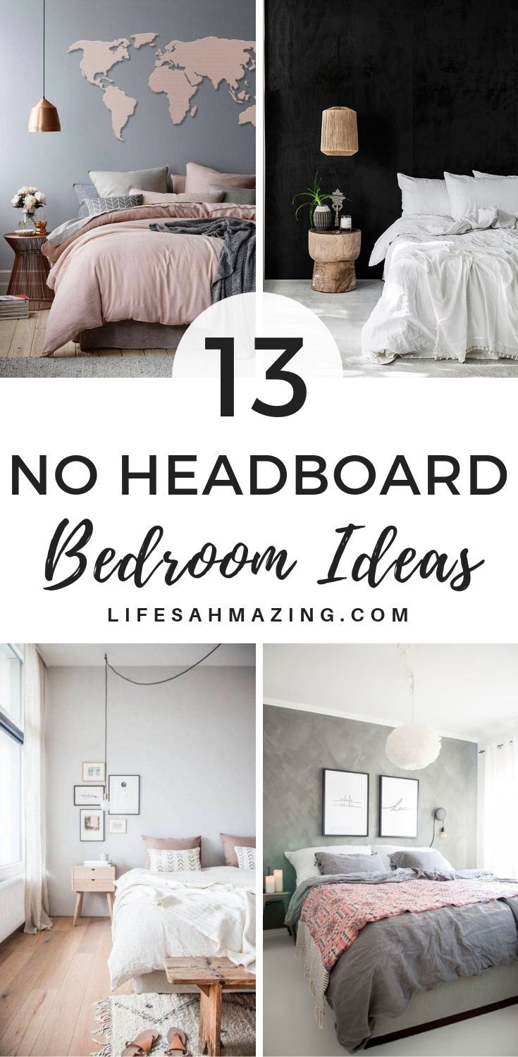 13 No Headboard Ideas for Your Bedroom - 13 No Headboard Ideas for Your Bedroom -   17 diy Headboard alternative ideas
