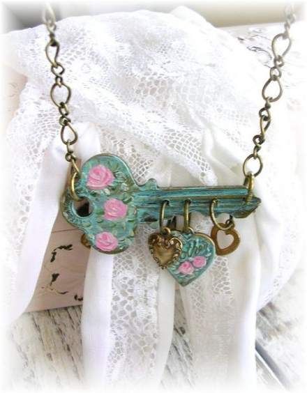 52 ideas jewerly making necklace shabby chic - 52 ideas jewerly making necklace shabby chic -   17 diy Jewelry recycled ideas