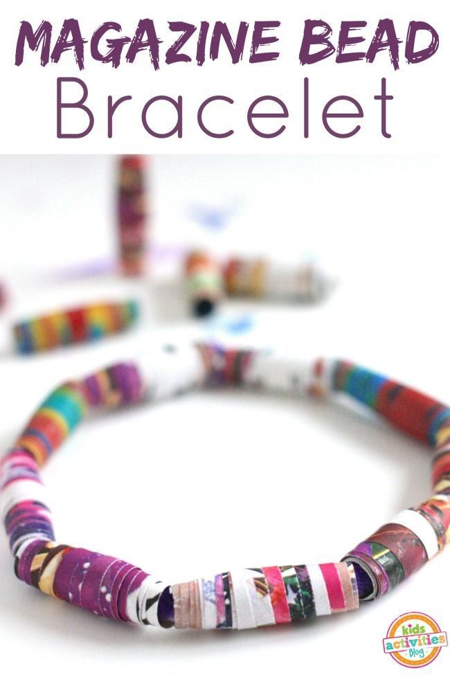 DIY Jewelry: Make Bracelets with Kids {Magazine Recycle} - DIY Jewelry: Make Bracelets with Kids {Magazine Recycle} -   17 diy Jewelry recycled ideas