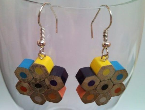Top 10 Things You Can Recycling Into Earrings - Top 10 Things You Can Recycling Into Earrings -   17 diy Jewelry recycled ideas