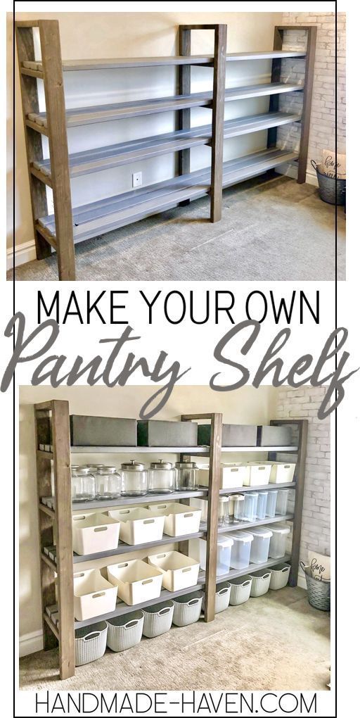 DIY Pantry Shelf - DIY Pantry Shelf -   17 diy Organization projects ideas