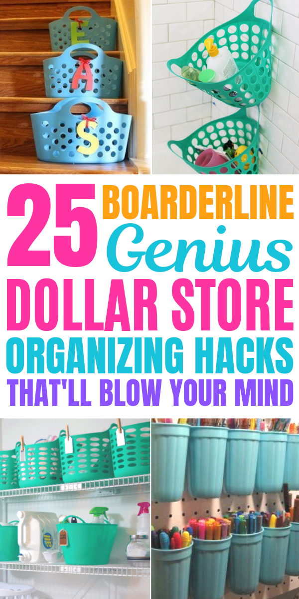 25 Mind Blowing Dollar Store Hacks You Need To Try Today (Dollar Tree Finds) - 25 Mind Blowing Dollar Store Hacks You Need To Try Today (Dollar Tree Finds) -   17 diy Organization projects ideas