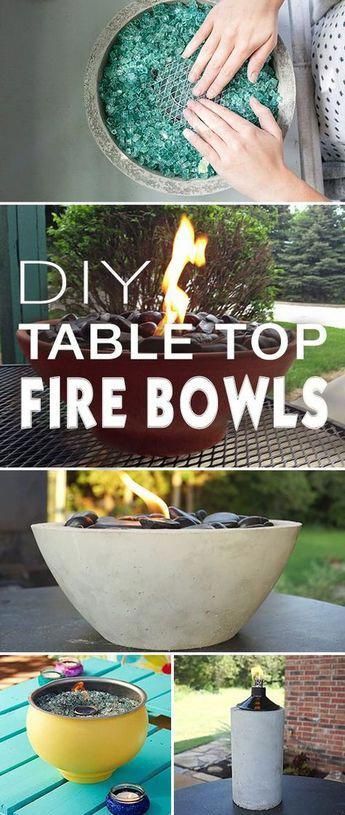 DIY Tabletop Fire Bowls | The Garden Glove - DIY Tabletop Fire Bowls | The Garden Glove -   17 diy Table garden ideas