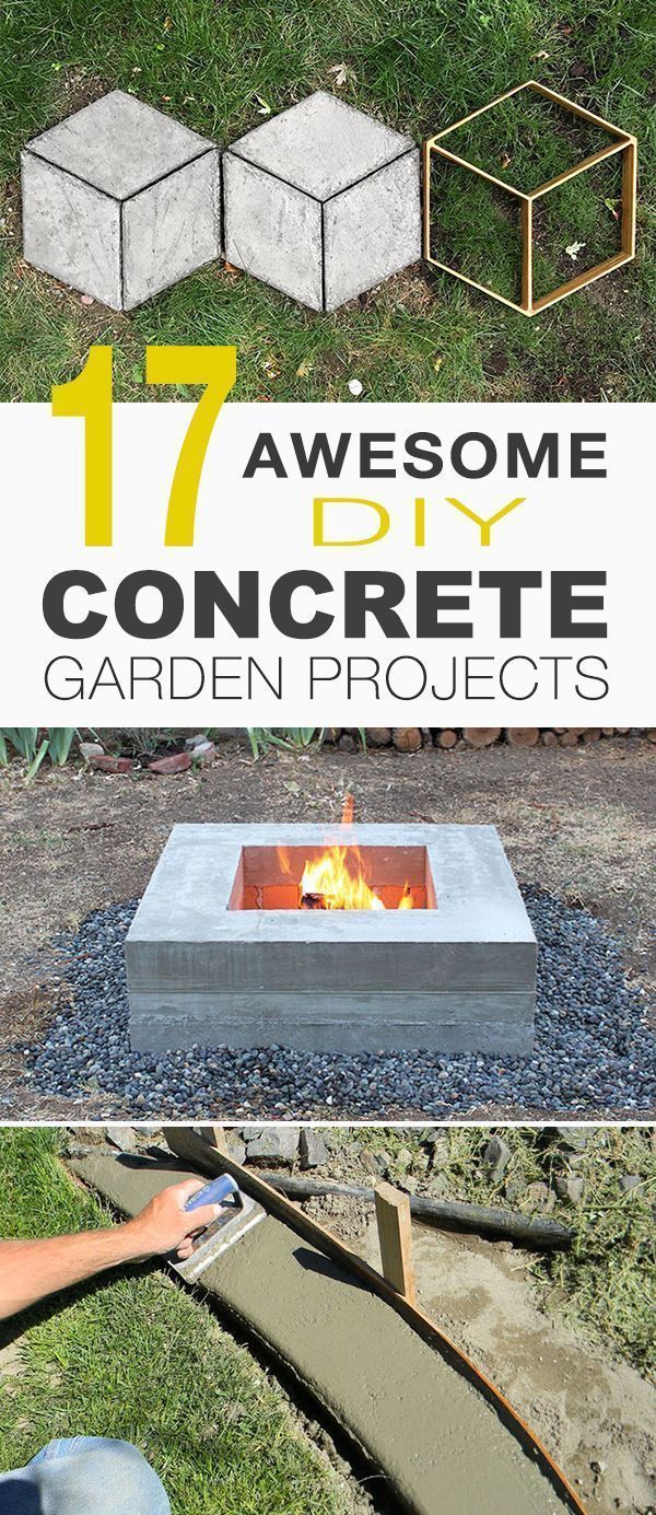 17 Awesome DIY Concrete Garden Projects | The Garden Glove - 17 Awesome DIY Concrete Garden Projects | The Garden Glove -   17 diy Table garden ideas