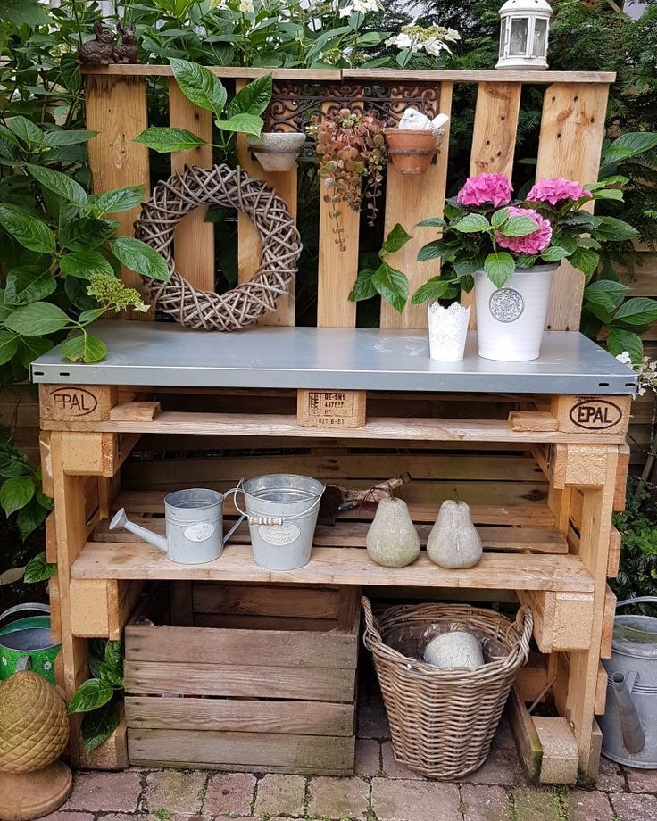 Pallet Planting Table DIY, beautifully decorated, I like it best. - Pallet Planting Table DIY, beautifully decorated, I like it best. -   17 diy Table garden ideas